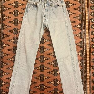 Vintage Levi's 501 Light Blue Straight Leg Women's Jeans